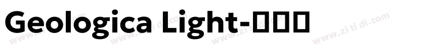 Geologica Light字体转换